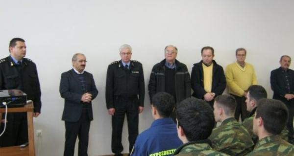 Ο δήμαρχος Εορδαίας καλωσόρισε τους σπουδαστές της πυροσβεστικής σχολής Πτολεμαΐδας