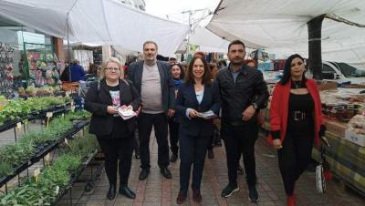Στην λαϊκή αγορά της Πτολεμαϊδας οι βουλευτές του ΣΥΡΙΖΑ