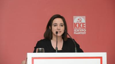 Περιοδεία της υποψήφιας Ευρωβουλευτή του ΚΚΕ Τινας Κουζιάκη