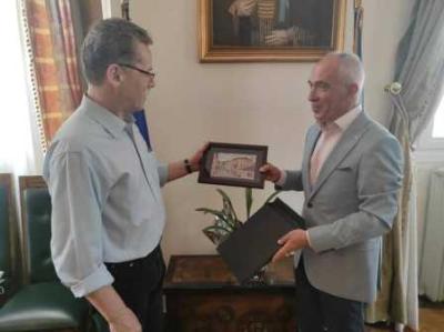 Συνάντηση του Λάζαρου Μαλούτα με το Δήμαρχο Μπίτολα Toni Konjanovski