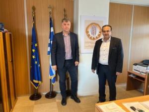 Συνάντηση του  Γ. Αντωνιάδη με το νέο πρόεδρο του ΟΠΕΚΕΠΕ Β. Σημανδράκο