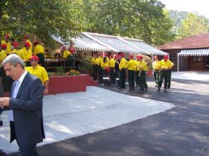 Ο Σίμος Κεδίκογλου στα εγκαίνια της σχολής εθελοντών πυροσβεστών στα Ριζώματα Ημαθίας