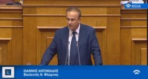 Ερώτηση του βουλευτή Φλώρινας Γ. Αντωνιάδη για αναστολή πληρωμών κόκκινων δανείων για επιχειρήσεις και νοικοκυριά μέχρι 31/12/2022