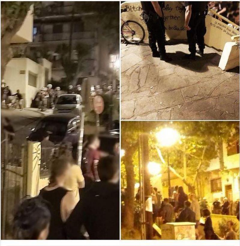 Θεσσαλονίκη:  Δυνάμεις των ΜΑΤ εκκένωσαν την πλατεία στην Ανω Πόλη