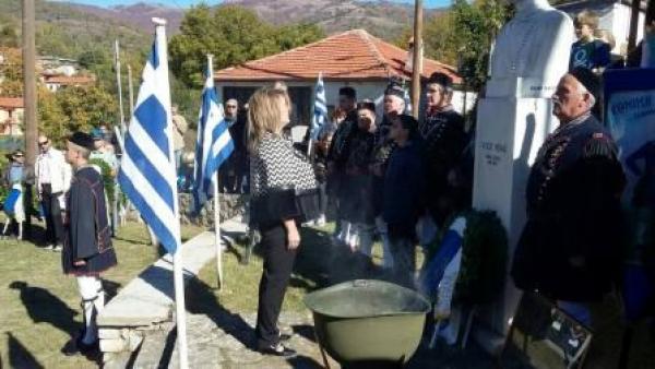 Η Ολυμπία Τελιγιορίδου στις εκδηλώσεις τιμής και μνήμης του Μακεδονομάχου, Παύλου Μελά