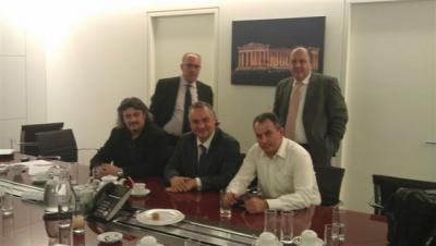 Συνάντηση με τον Μ. Κεφαλογιάννη με παρόντες τους βουλευτές παπαδόπουλο και Κωσταντινίδη